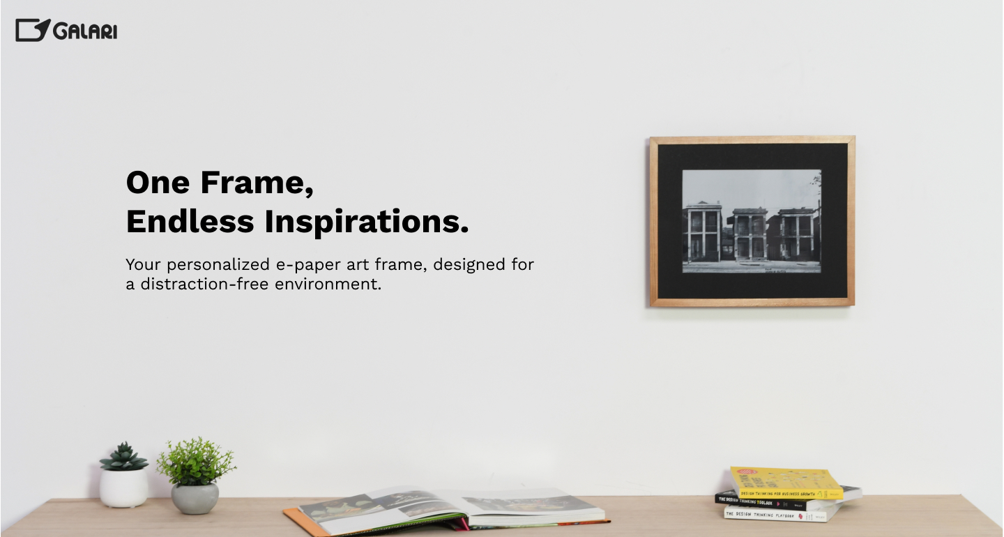 Version 3 of the Galari site landing page (Desktop)