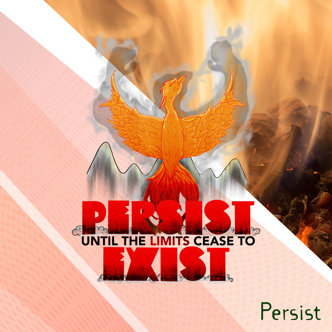 Never give up, Persist until the limits cease to exsist