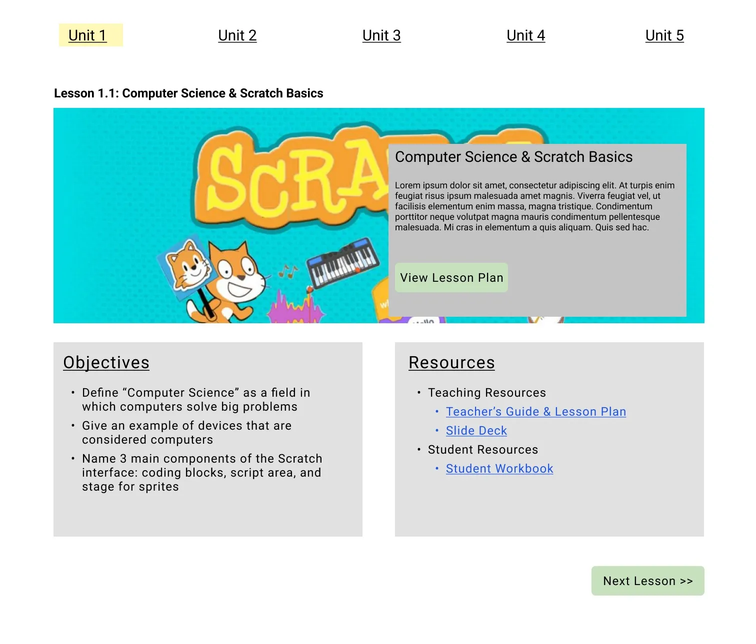 Mid-fidelity prototype of Sketch 1 using Figma