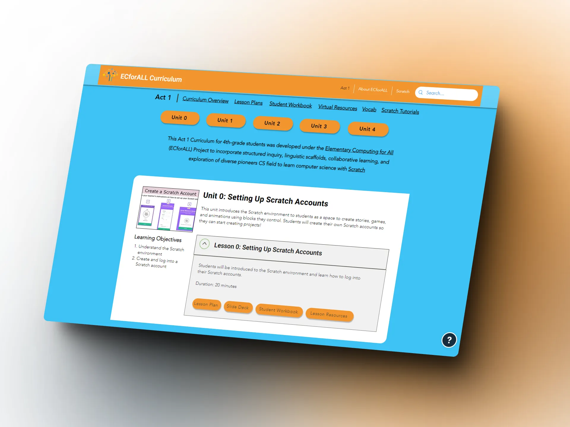 final web mockup of EcforALL landing page with open accordion