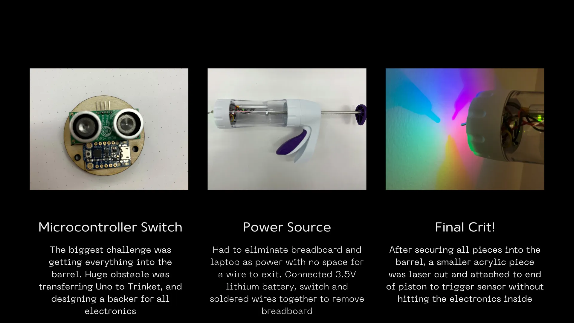 Last half of prototyping images of abstracting electronics into cookie press