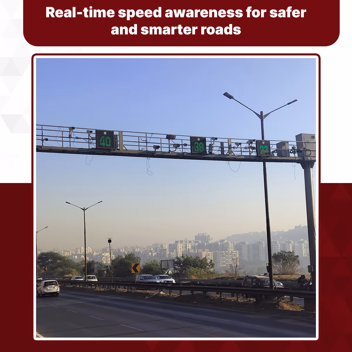 Real time speed awareness for safer and smarter roads