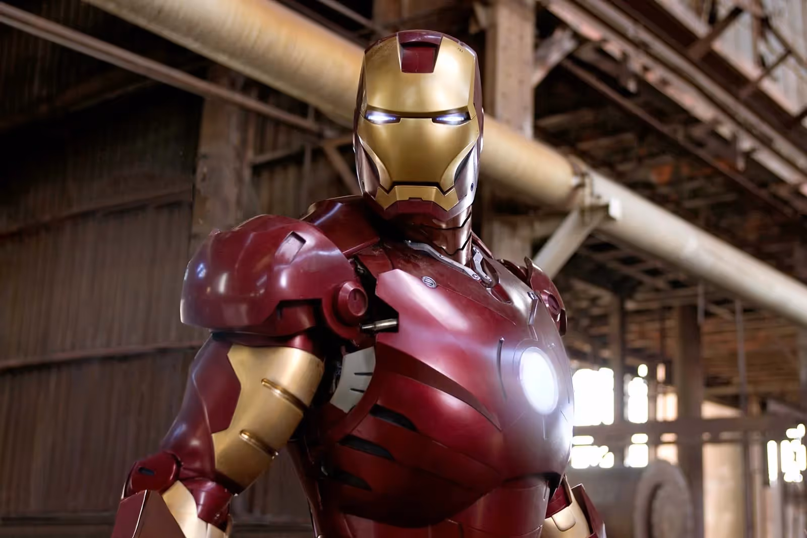 Ironman looking over, mad
