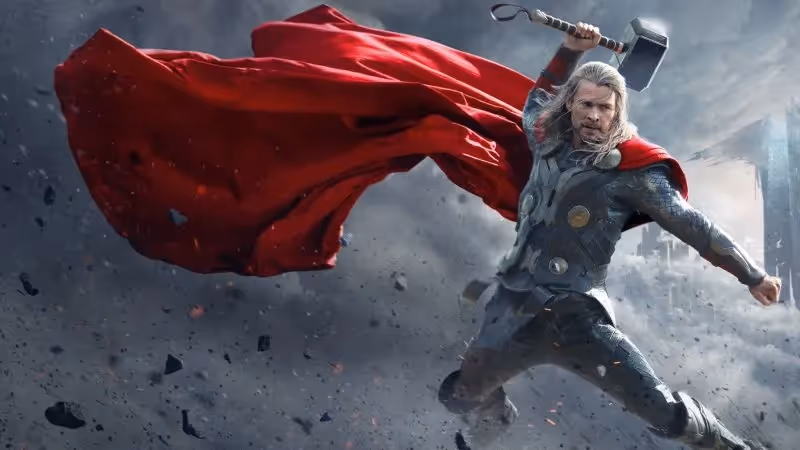 Chris Hemsworth playing Thor