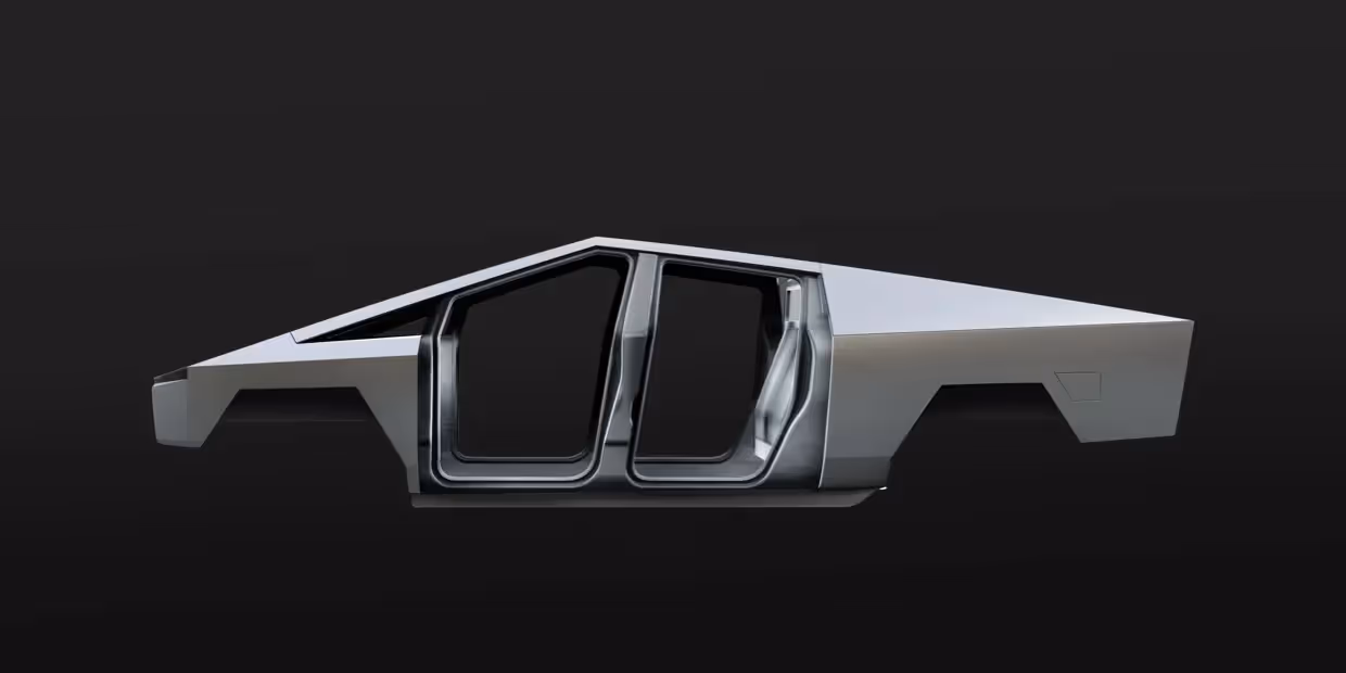 Original Cybertruck profile frame render