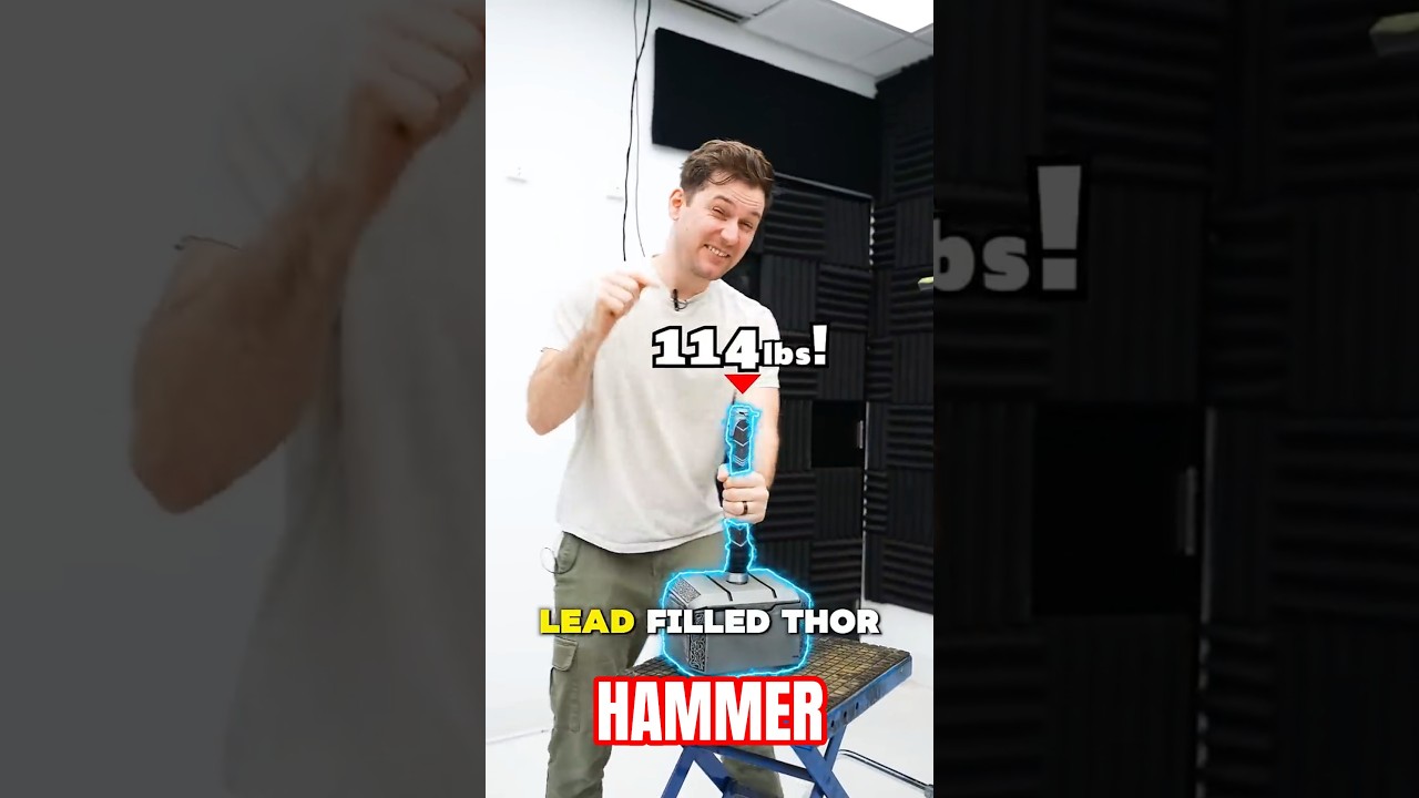 Are rubber bands worthy? ⚡🔨 #thor #experiment #challenge #marvel