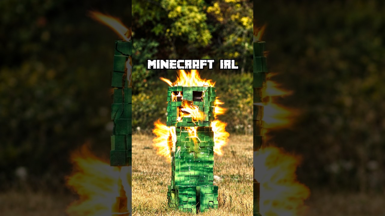 we got Minecraft in real life before GTA VI  #engineering #makeitreal #gaming