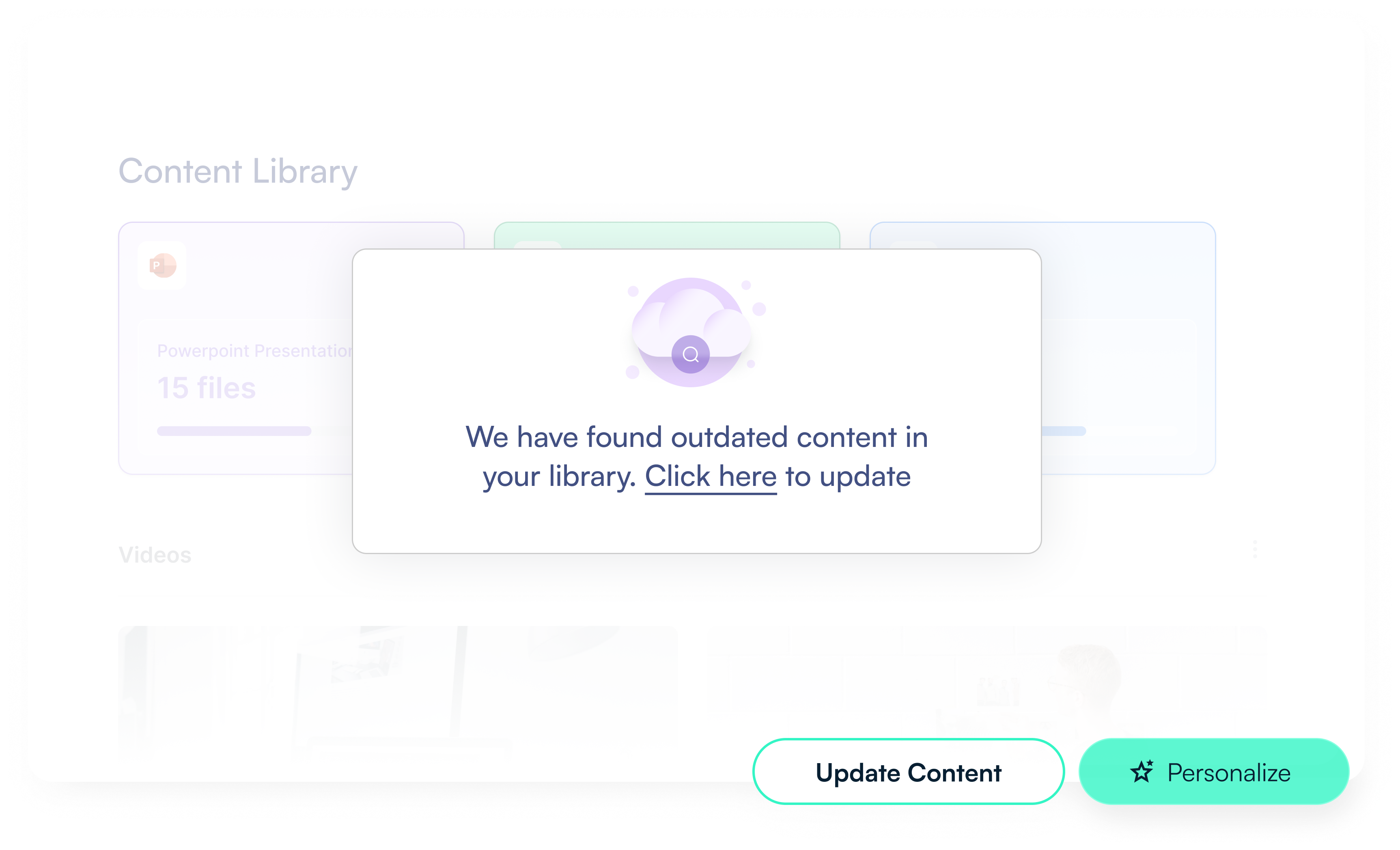 Letter AI content management at scale screenshot