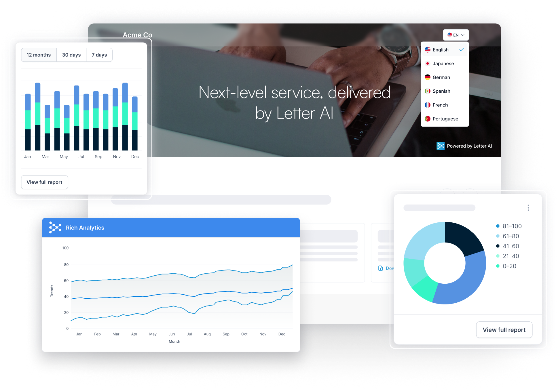 Letter AI buyer engagement analytics screenshot