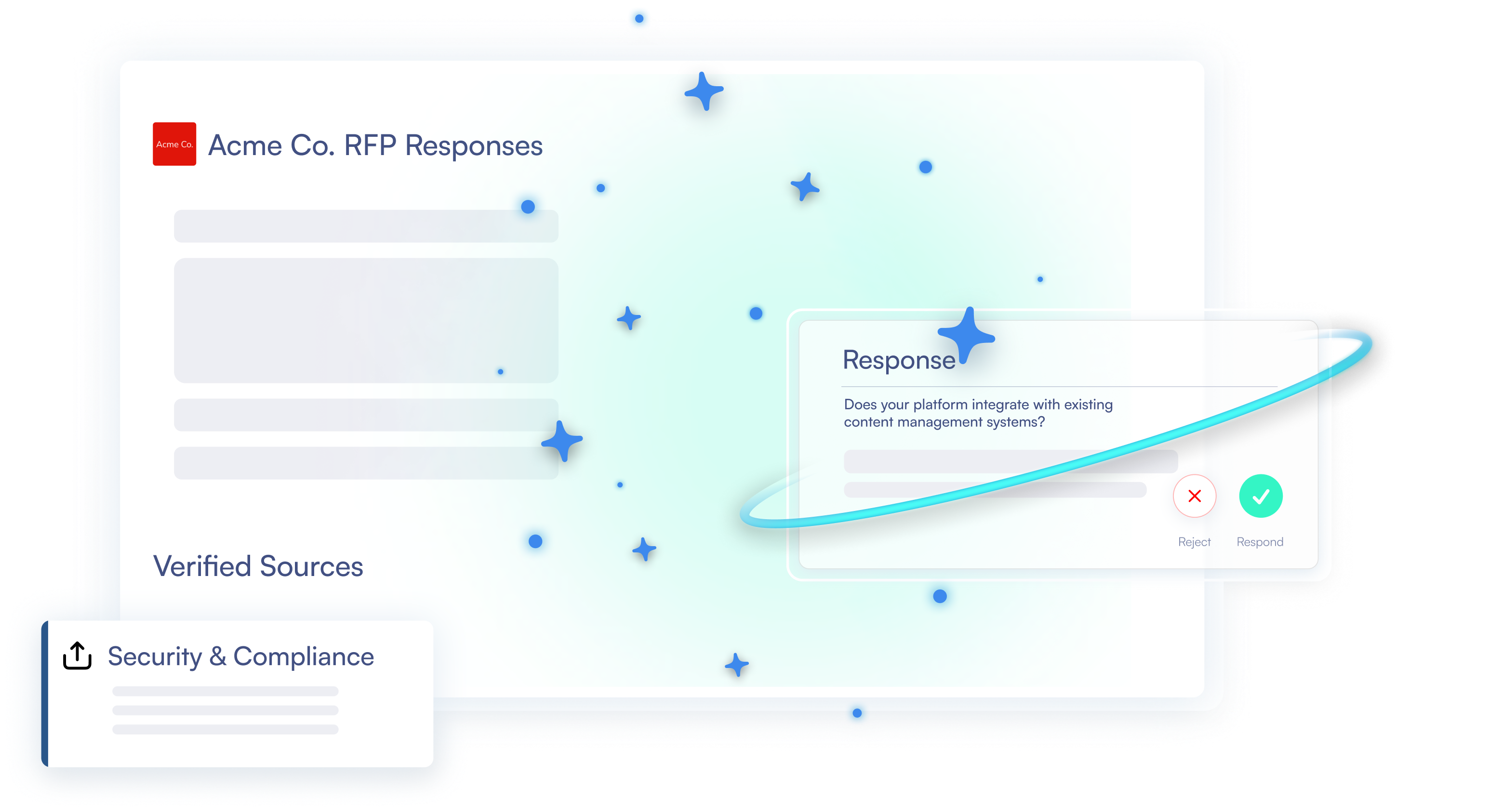 Letter AI automated RFP response screenshot