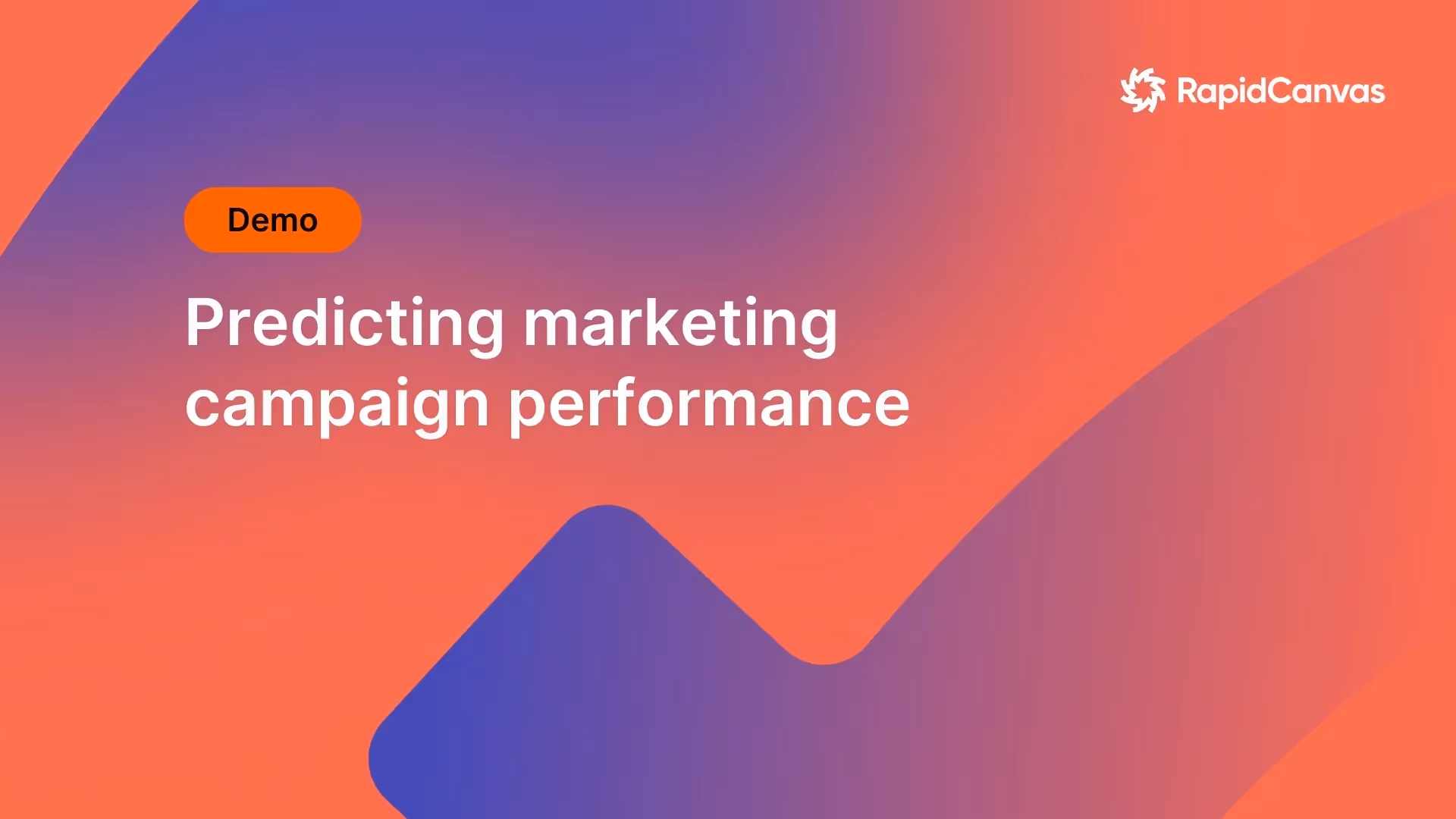 Demo: Predicting marketing campaign performance