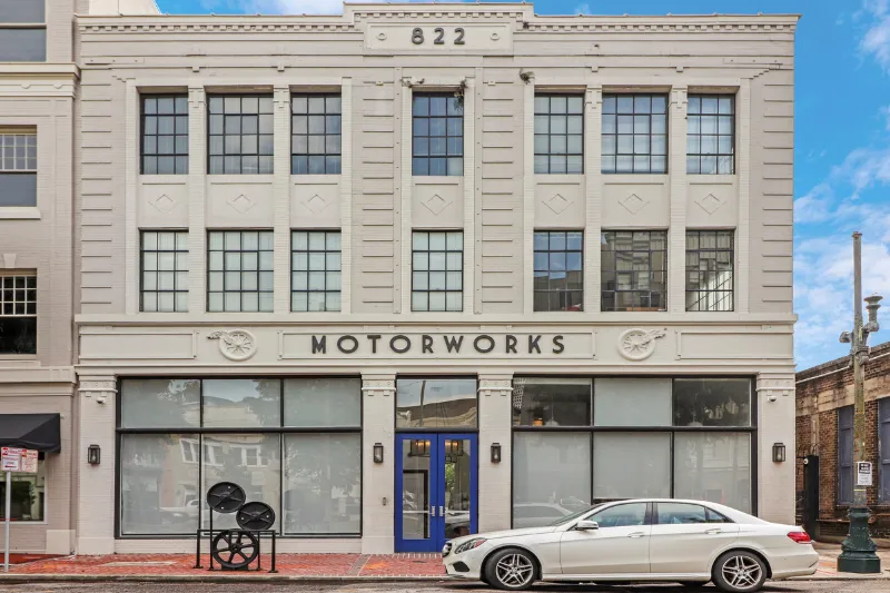 exterior of the historic motorworks building by roami