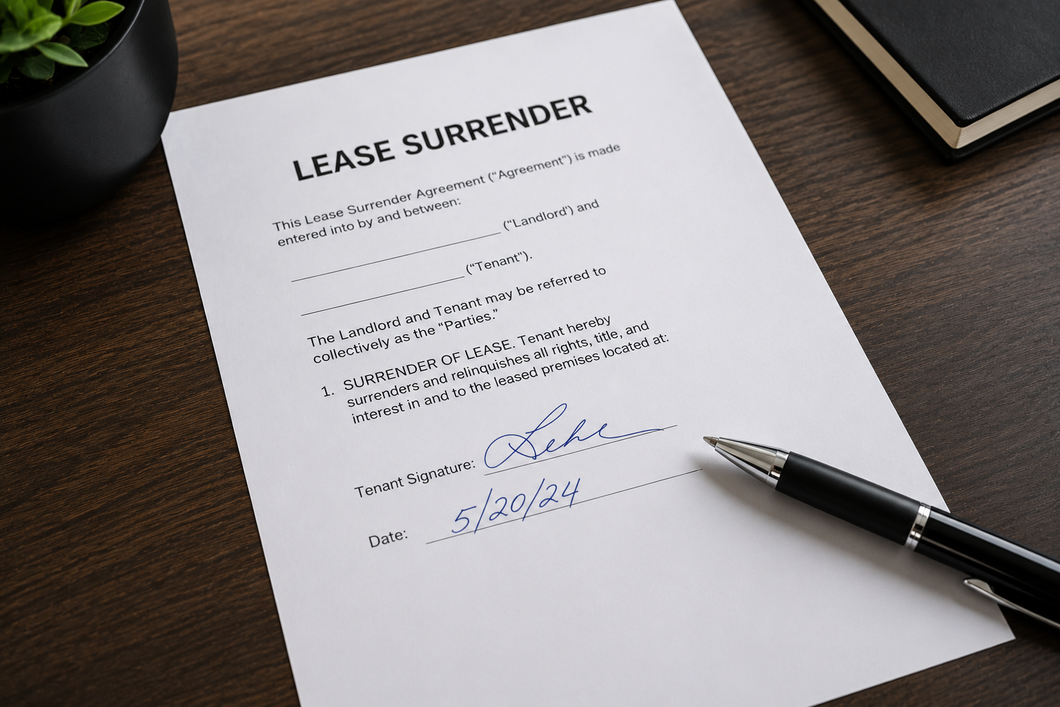 Signing an apartment buyout agreement for a rent-stabilized apartment in NYC