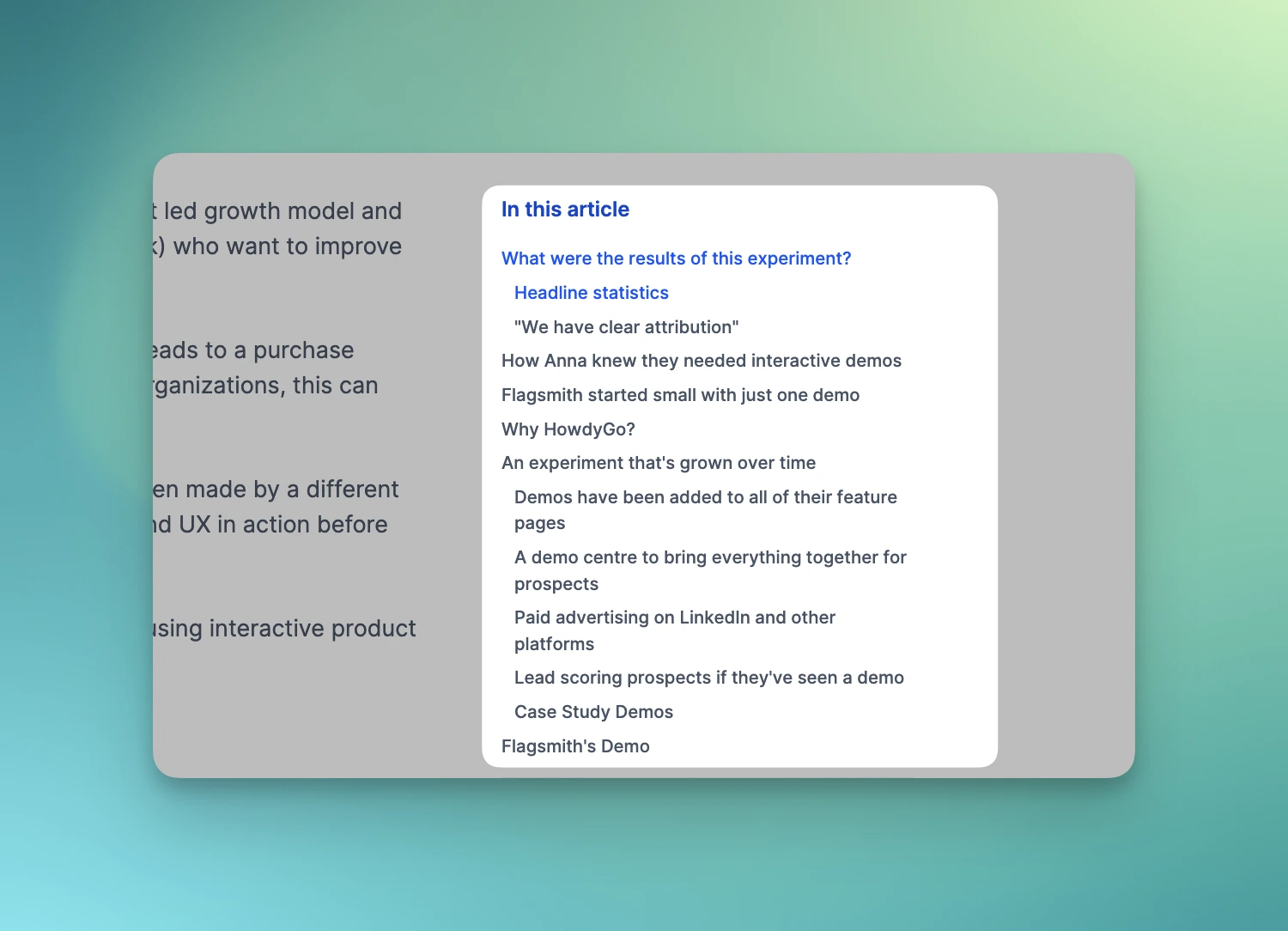 How to add a table of contents to a Webflow blog / CMS entry