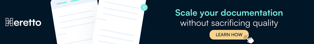 Scale your documentation without sacrificing quality banner
