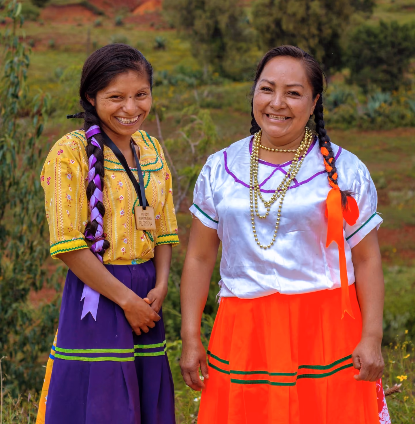 Two women posing for a photo.