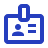 Image illustrating a blue line-art icon depicting a classical building with a triangular roof and vertical columns, representing a bank 