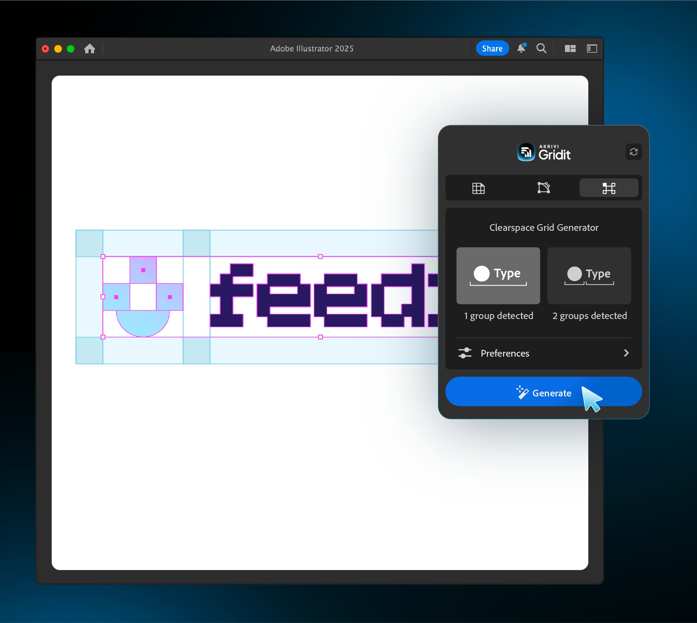 Gridit Clearspace Grid Generator Plugin, Generating Clearspace logo grid