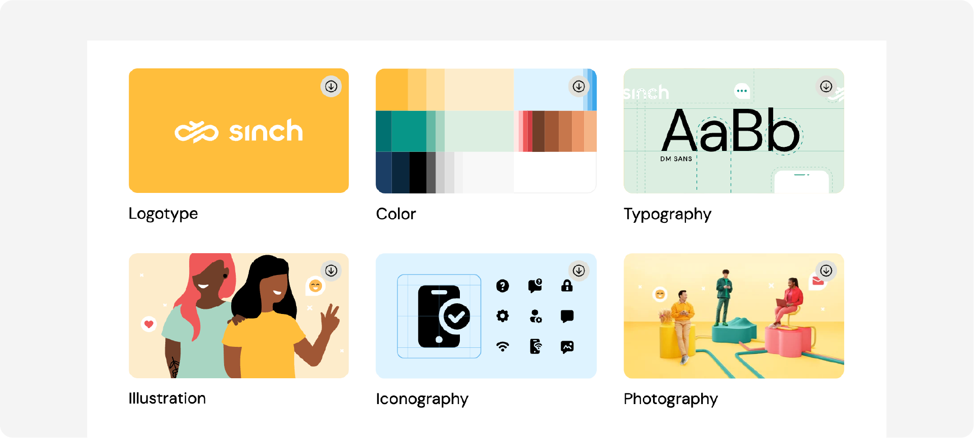 The well-structured brand guidelines for the B2B tech company Sinch.