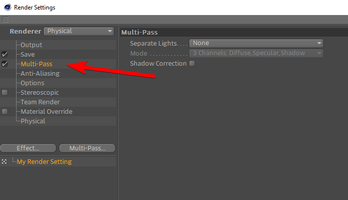 How to Export Multiple Passes in Cinema 4D_multpass enable.png