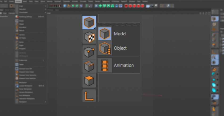 A Guide to Cinema 4D Menus - Modes