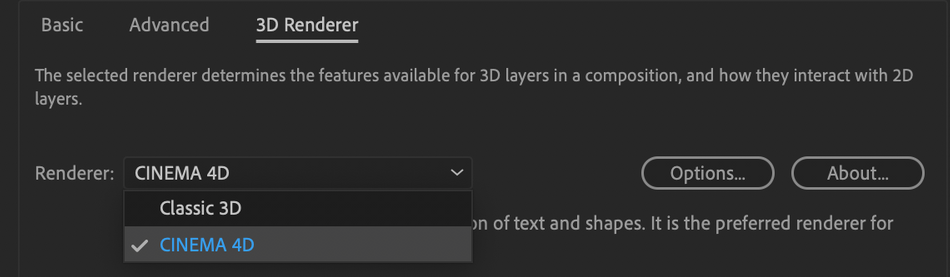 SOM-How to Set Cinema 4D Renderer in After Effects.png