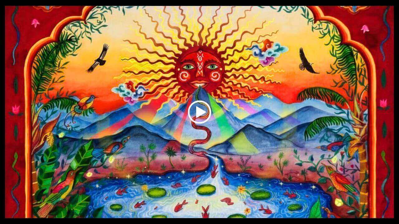 Mother Earth, Pachamama, seen during an ayahuasca ceremony.