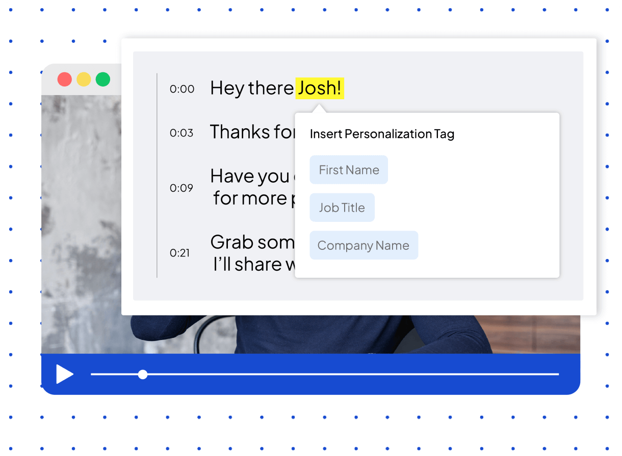 Image of personalization tags