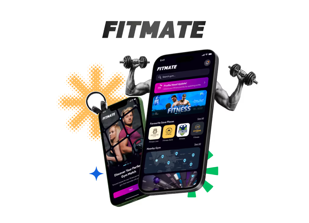 Fitmate retail analytics website displayed on a laptop