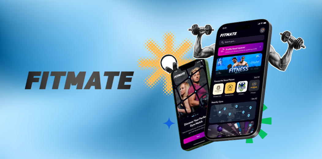 Fitmate platform shown on a laptop