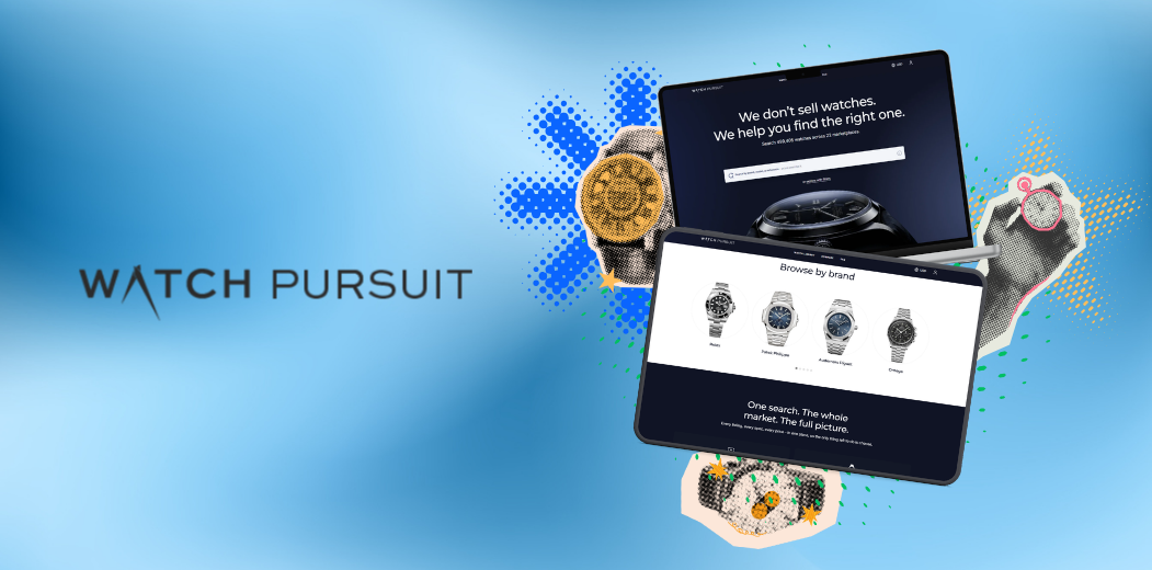Watch Pursuit search and price intelligence interface