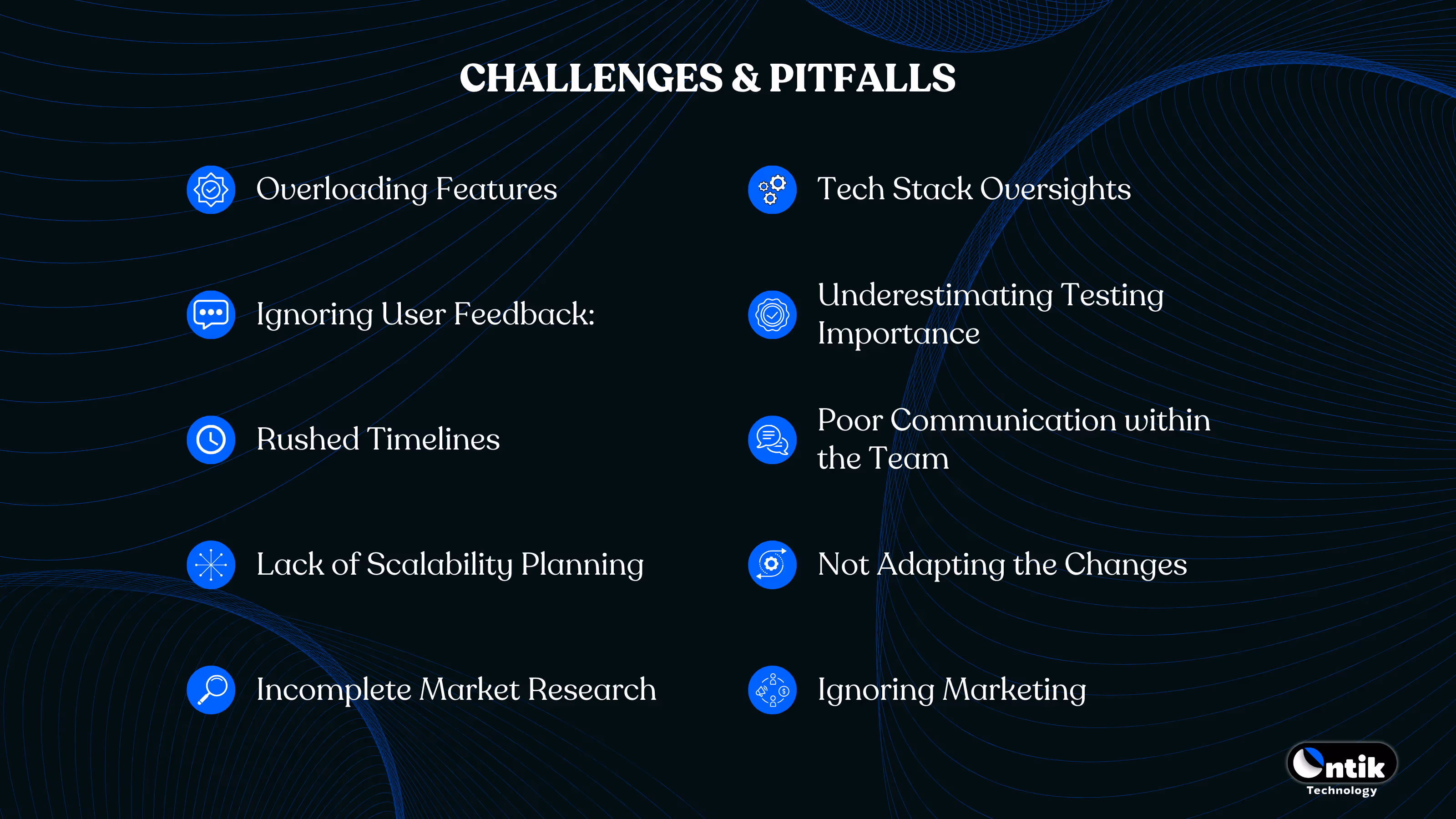 Challenges & pitfalls of MVP Developments for Startups