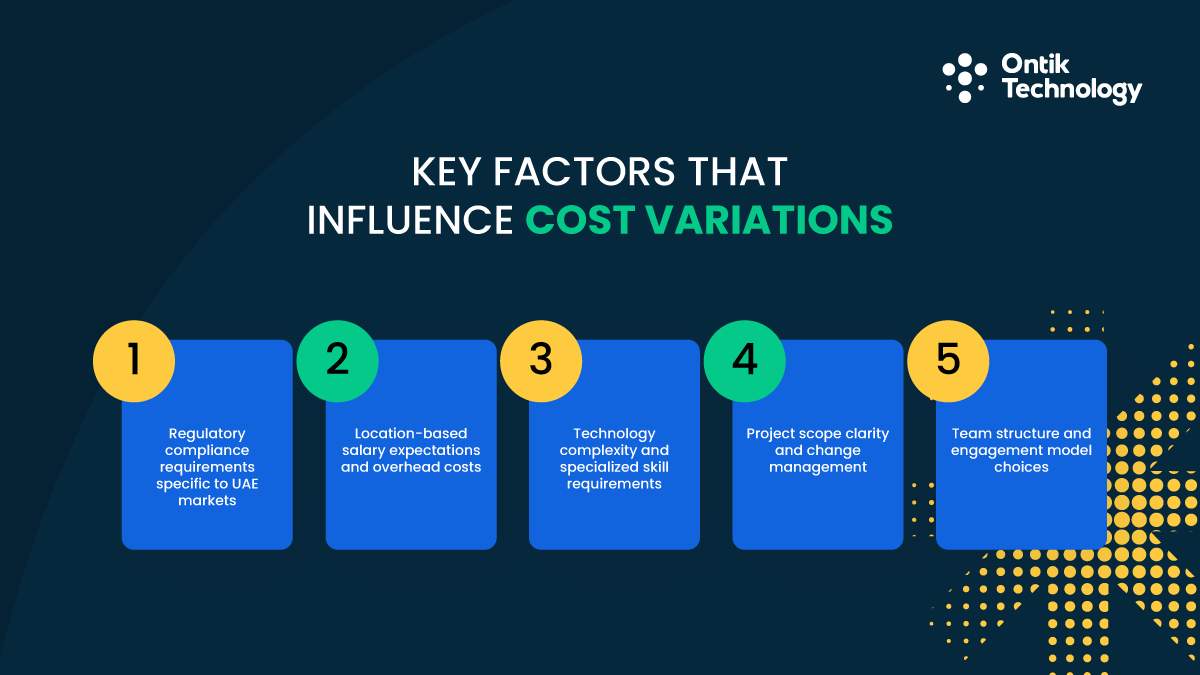 Influence cost variations Software Development Costs