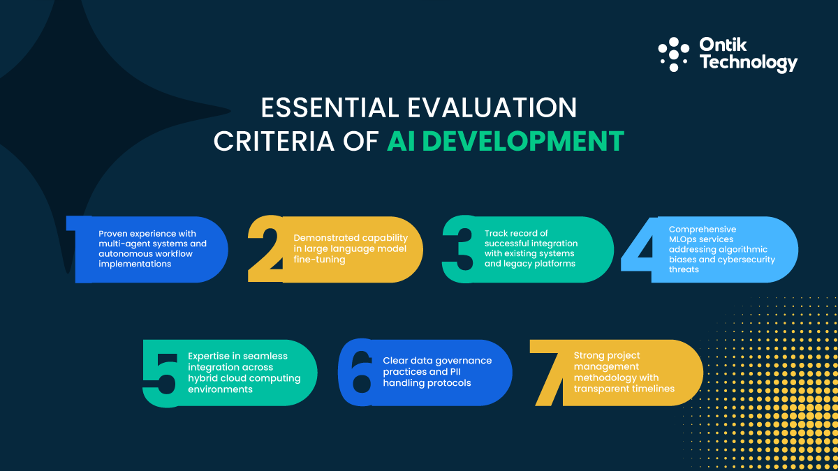 Essential evaluation criteria gentic AI Development Company in Dubai