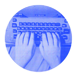 Someone typing on a typewriter. Typewriters revolutionized the work industry and quickened workflow tenfold.