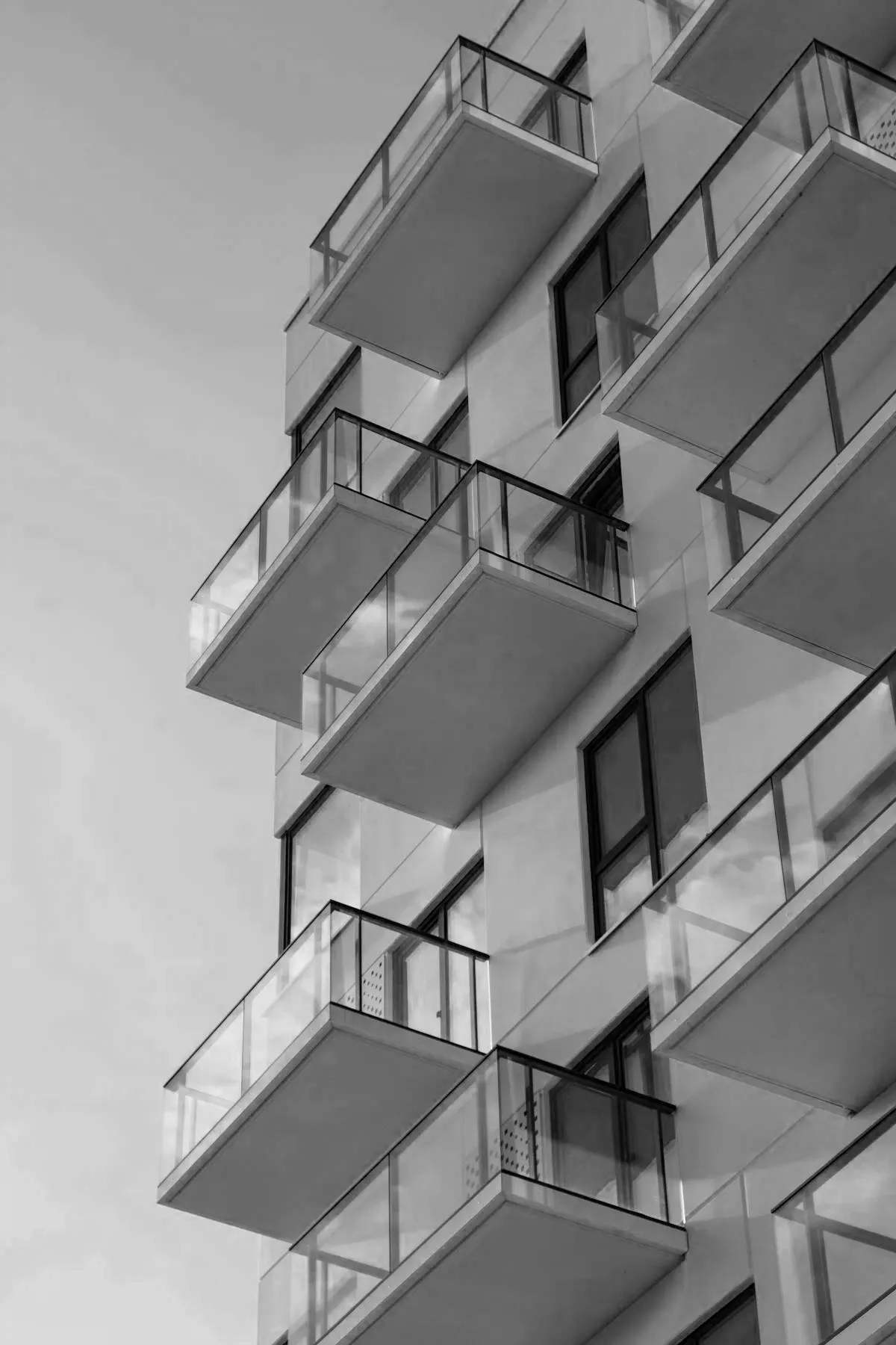 A modern apartment building