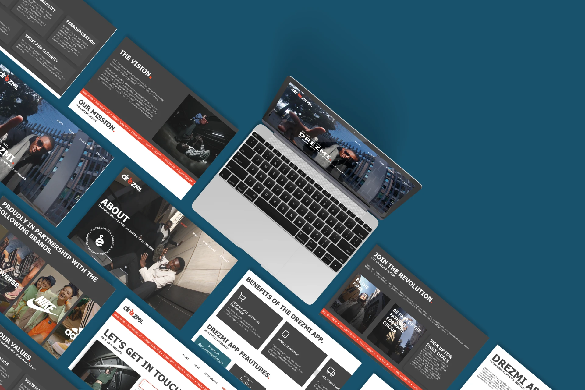 Drezmi Website Mockups