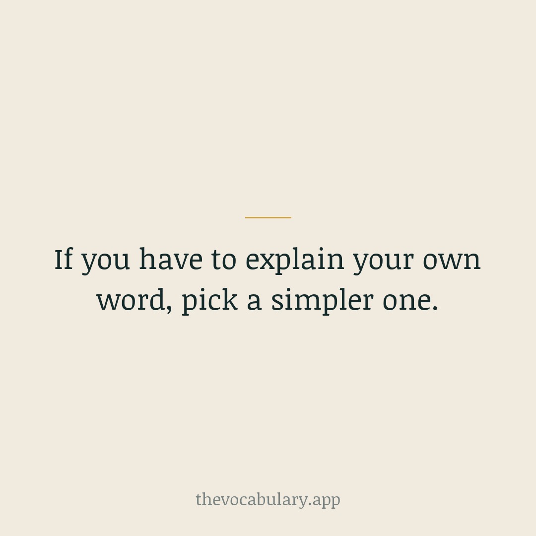 If you have to define the word right after using it, it wasn't the right word for that audience. Trust it or swap it.