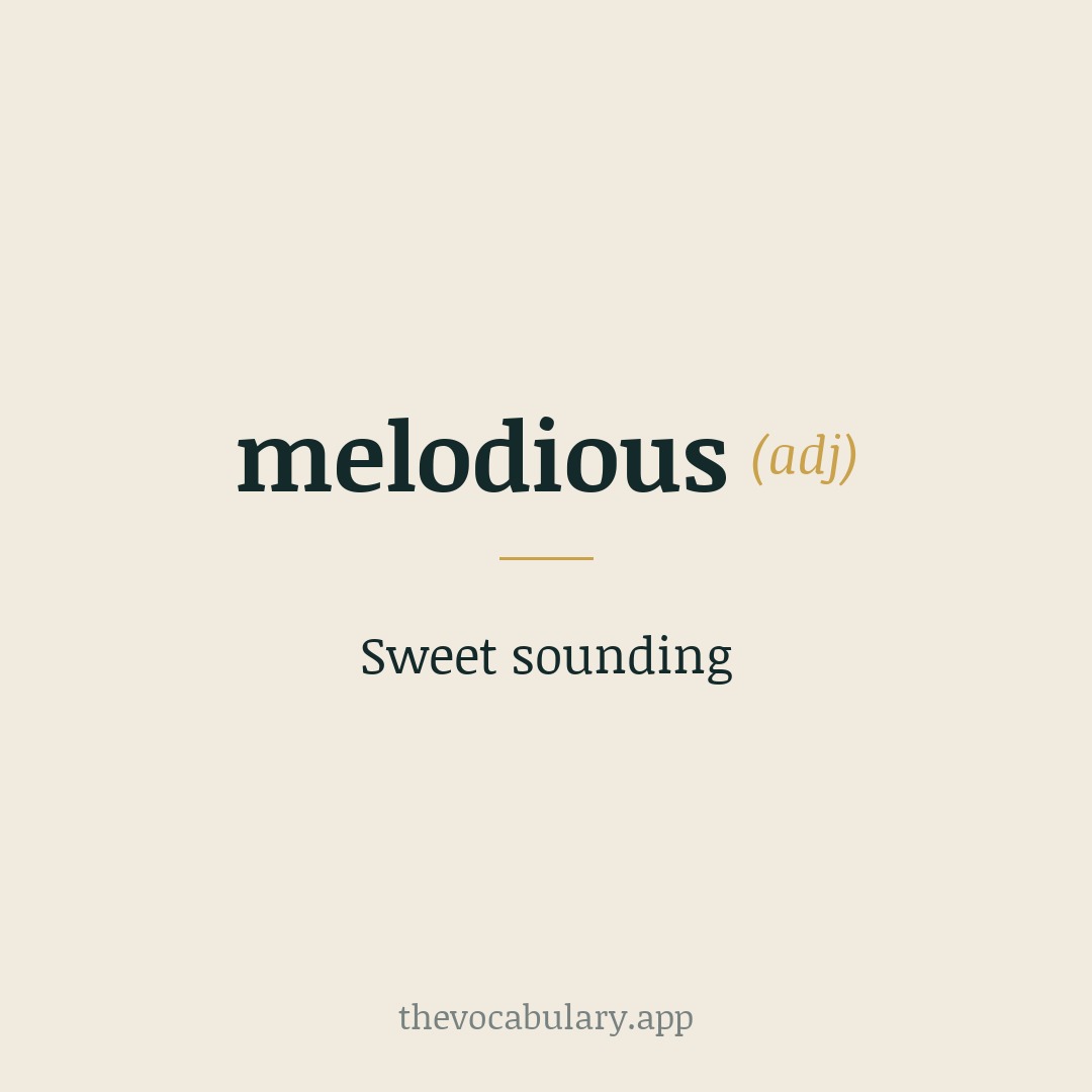 Sweet sounding