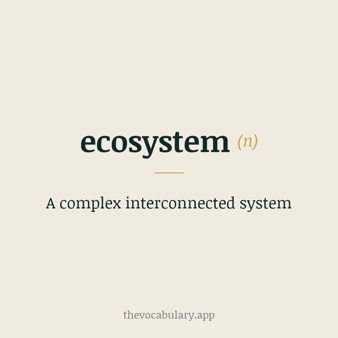 A complex interconnected system