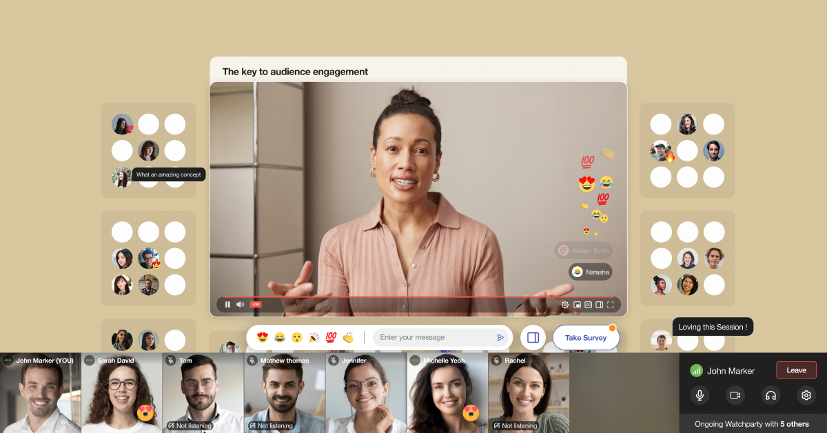 Hubilo's Enhanced Session Layout features