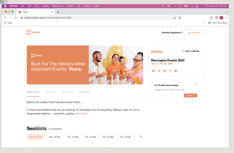 Optimize the webinar landing page