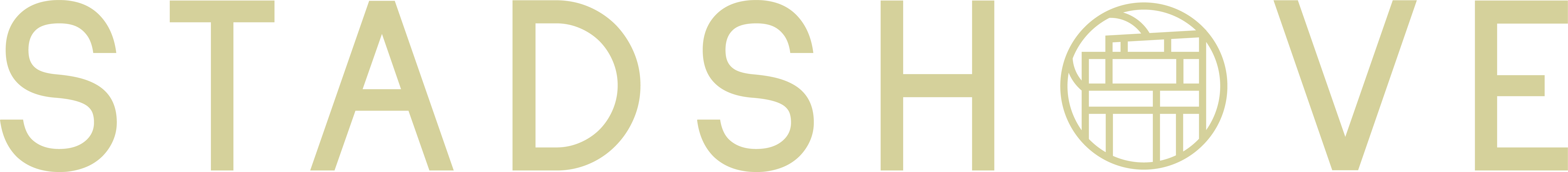 Logo Stadshove goud liggend