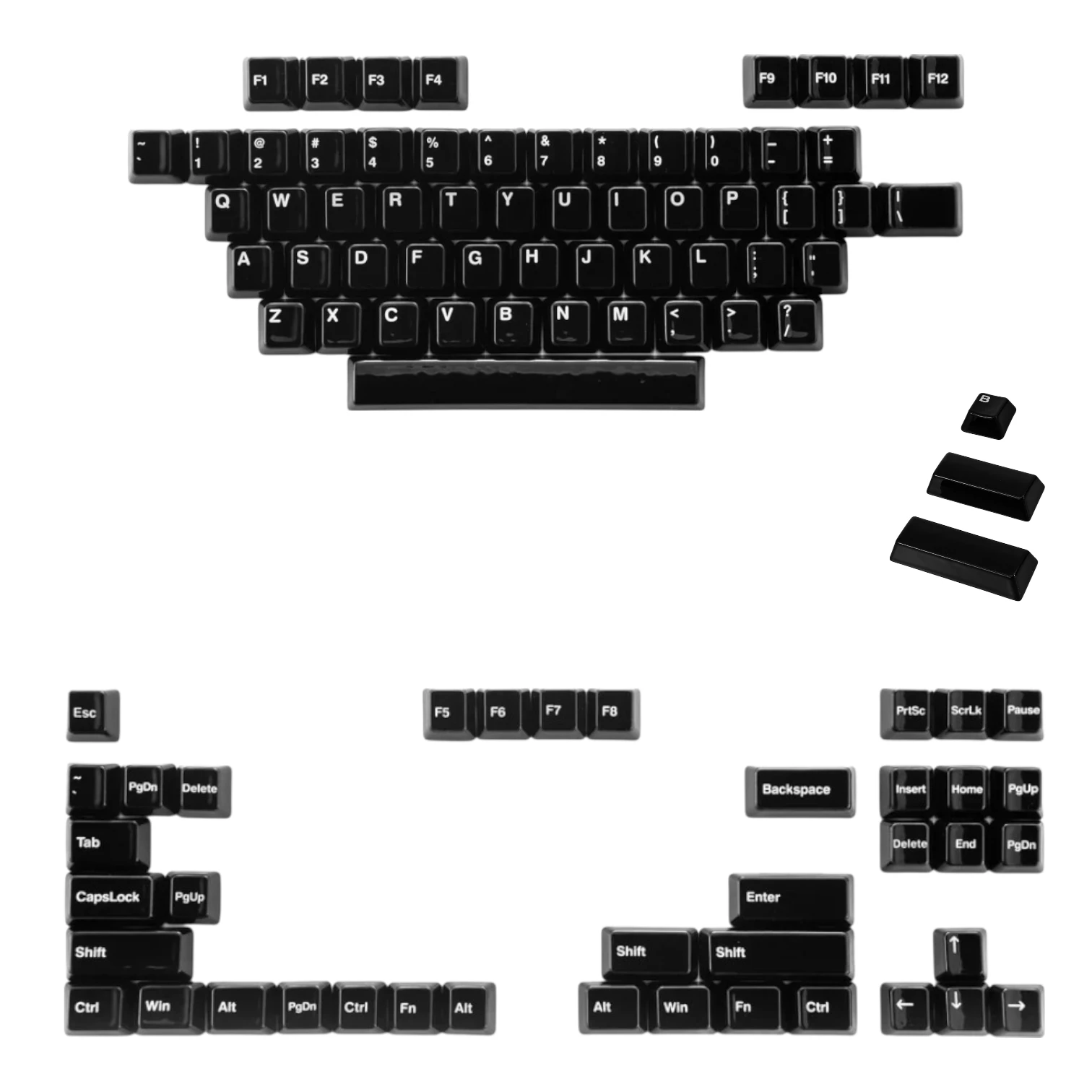 Cerakey Black - кейкапи для механічної клавіатури
