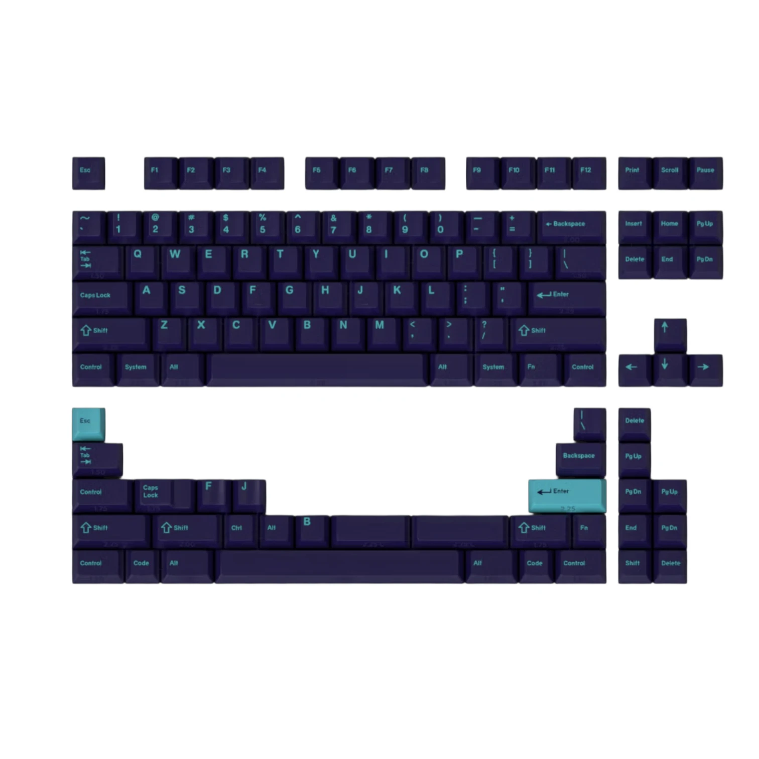 GMK Laser Synthwave - кейкапи для механічної клавіатури