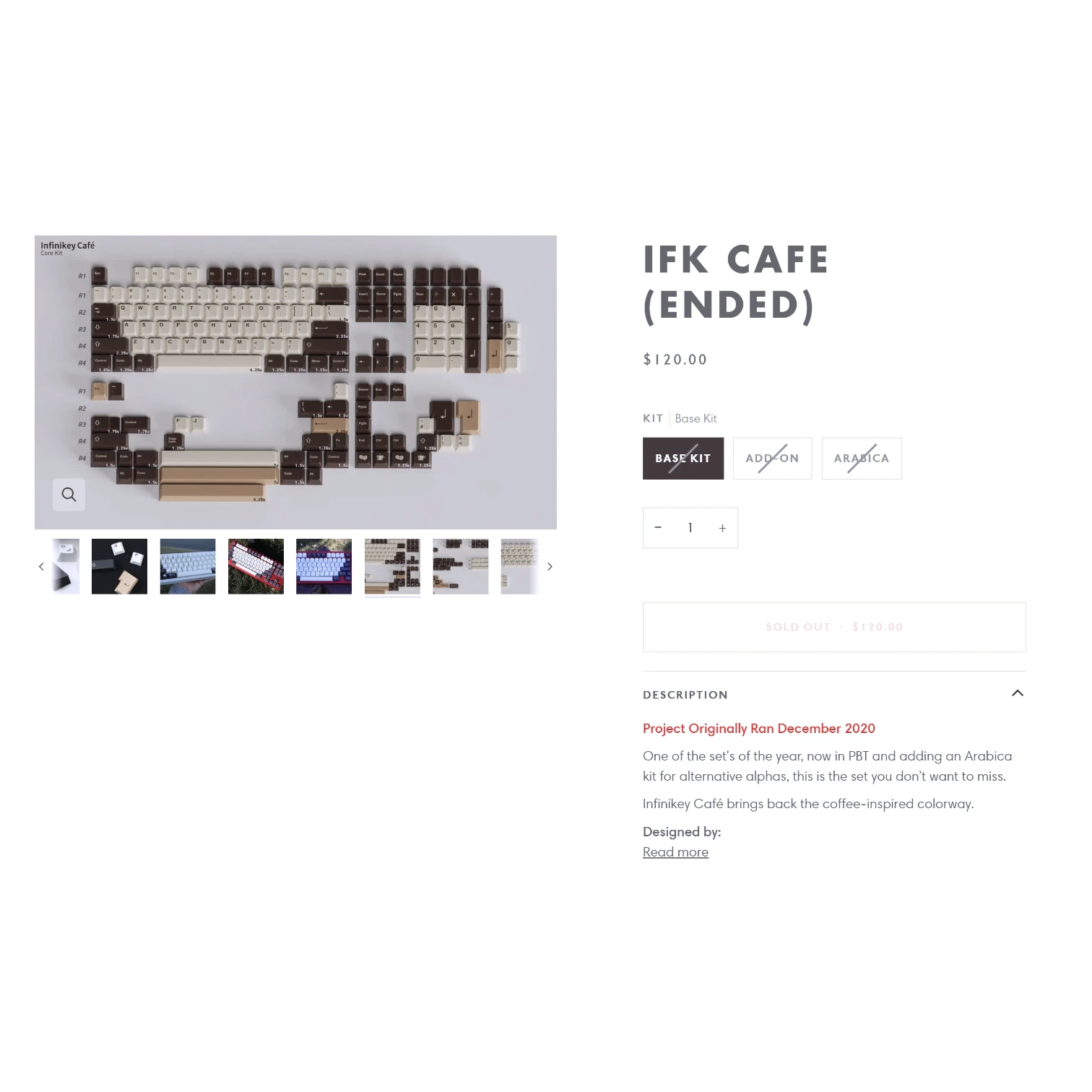 IFK Cafe - кейкапи для механічної клавіатури