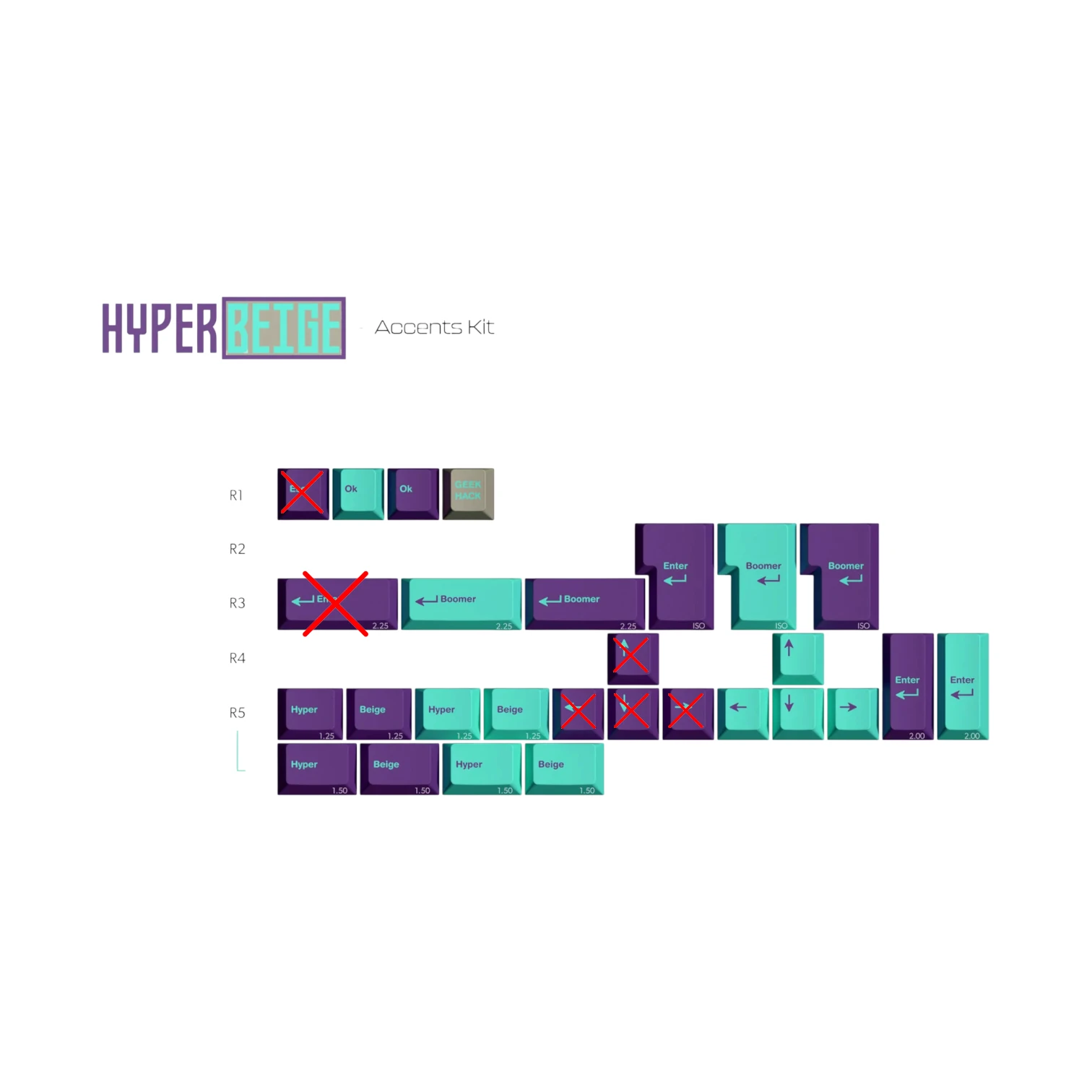 GMK HyperBeige - кейкапи для механічної клавіатури