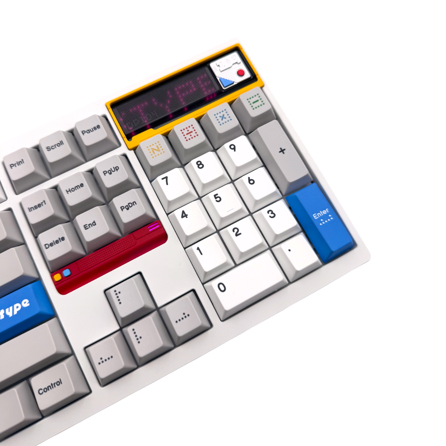 TickType DP104 White - кастомна механічна клавіатура