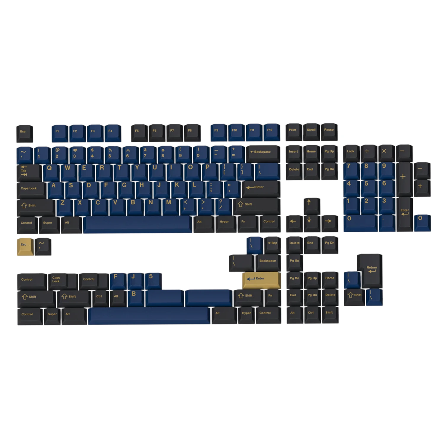 GMK Blue Samurai - кейкапи для механічної клавіатури