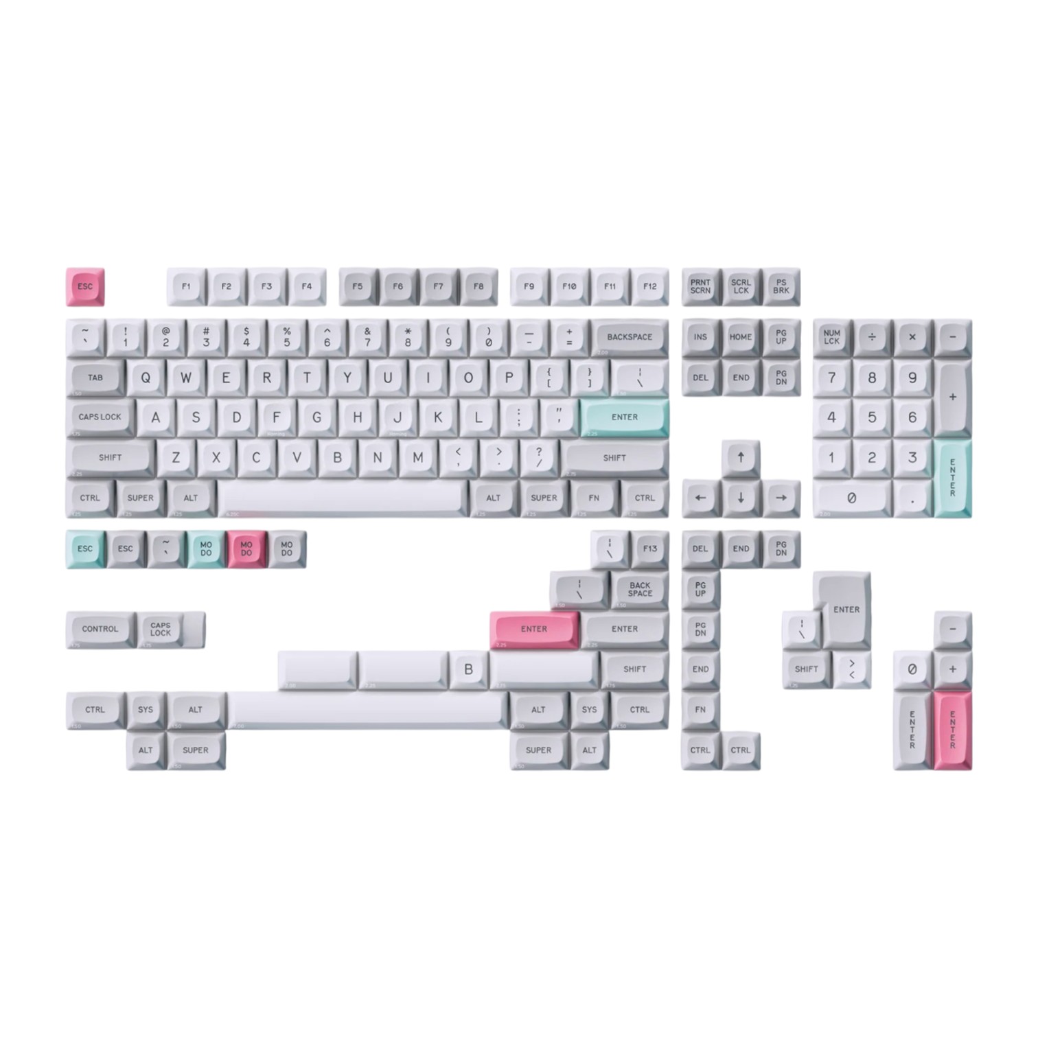 MTNU Modo Light - кейкапи для механічної клавіатури - кейкапи для механічної клавіатури